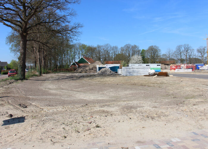 De eerste woningen