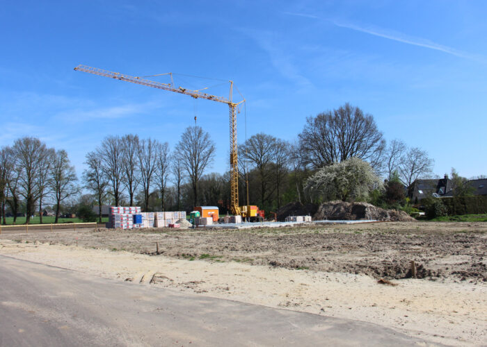 De eerste woningen