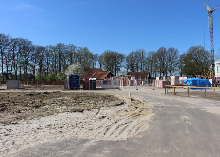 De eerste woningen